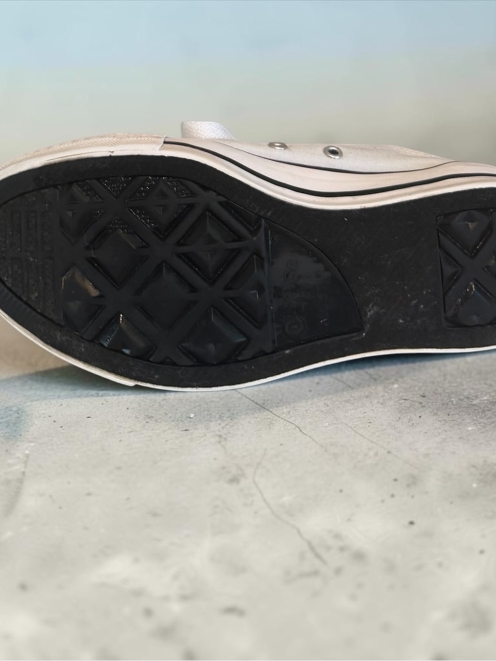 Converse Chuck Taylor All Star Double Tongue White Polka Dot Low Top - Women’s 8 - Picture 10 of 12